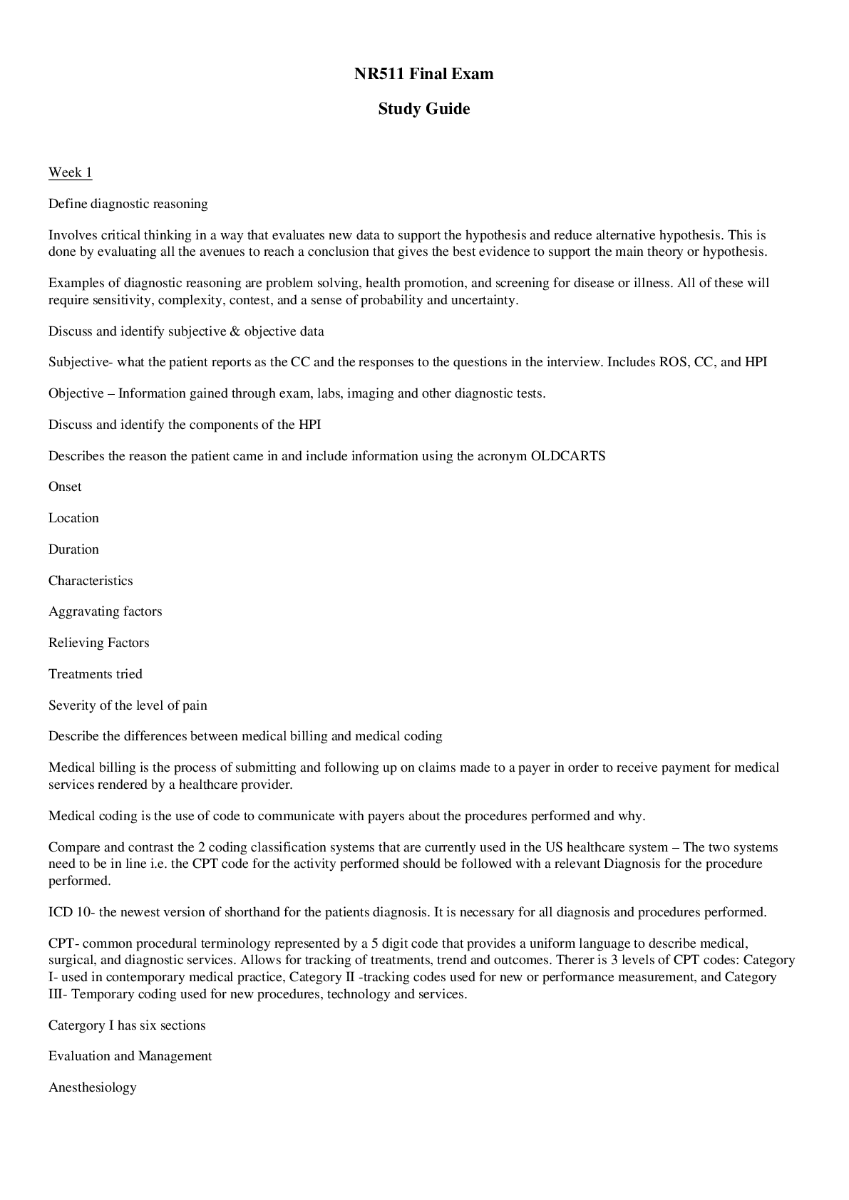 Preview image for NR511 Final Exam Study Guide  GRADED A+ QUESTIONS AND ANSWERS .DOWNLOAD TO SCORE A+ YOU WONT REGRET.